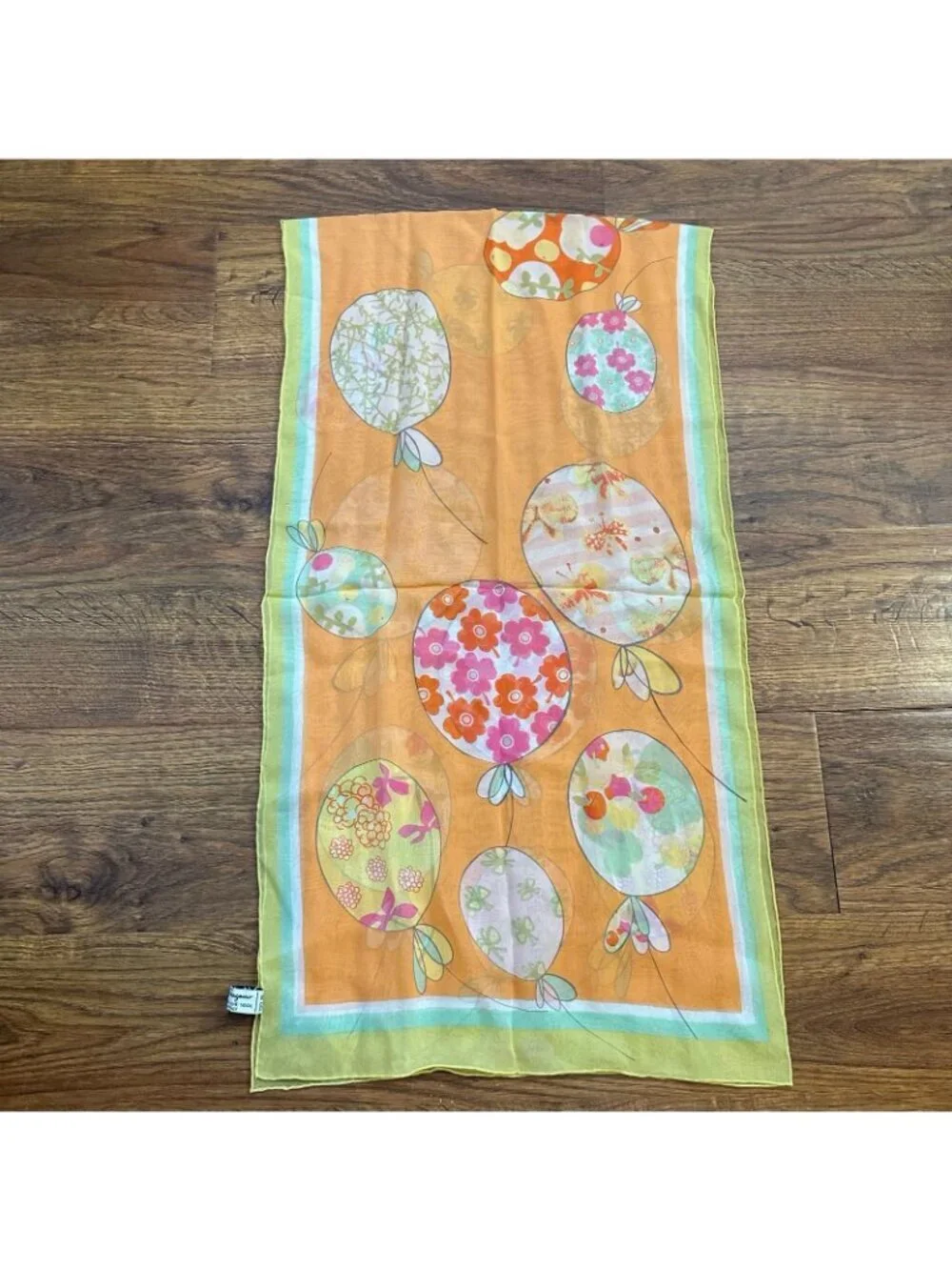 vintage Salvatore Ferragamo silk balloon scarf
